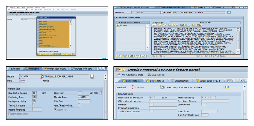 records transfer to SAP