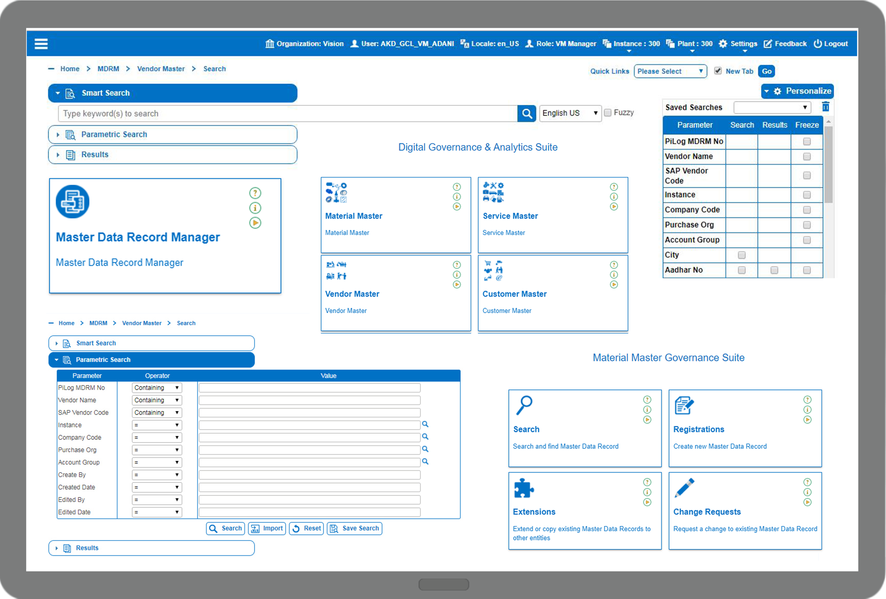 Master Data Management (MDM) Master Data Record Manager PiLog