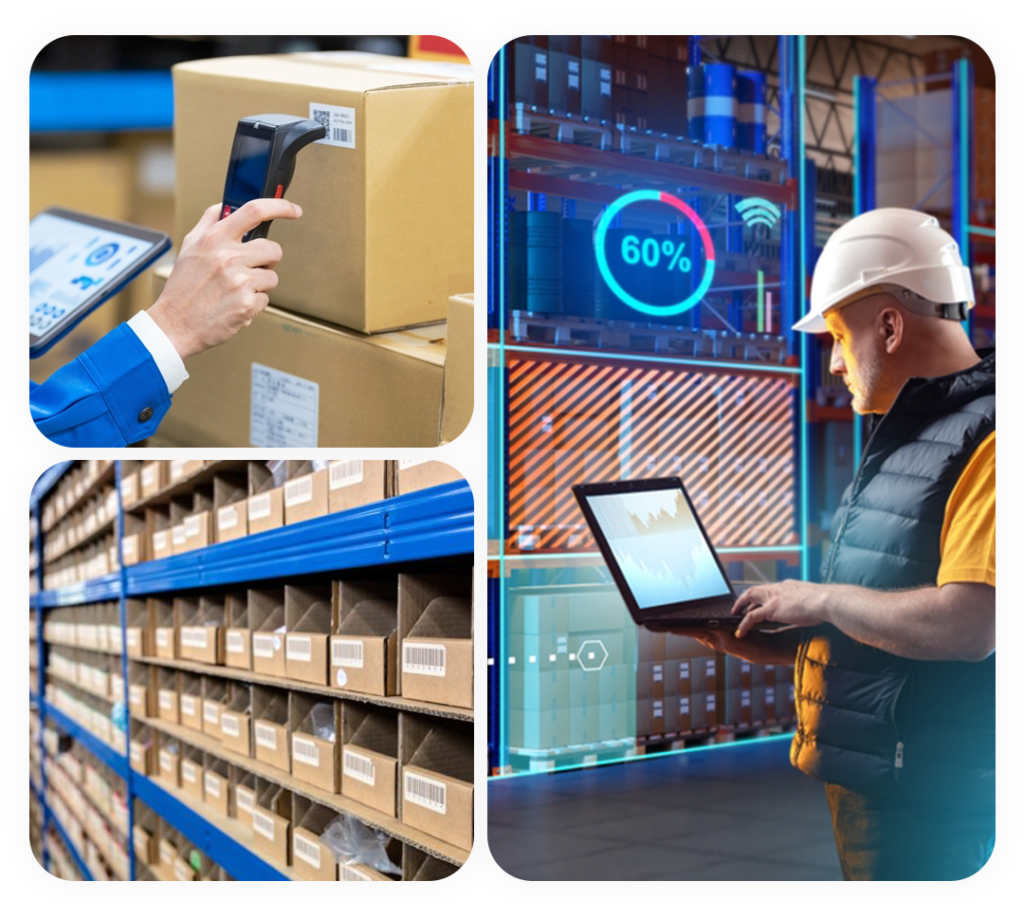Warehouse inventory imaging, barcode tagging, and digital inventory optimization process