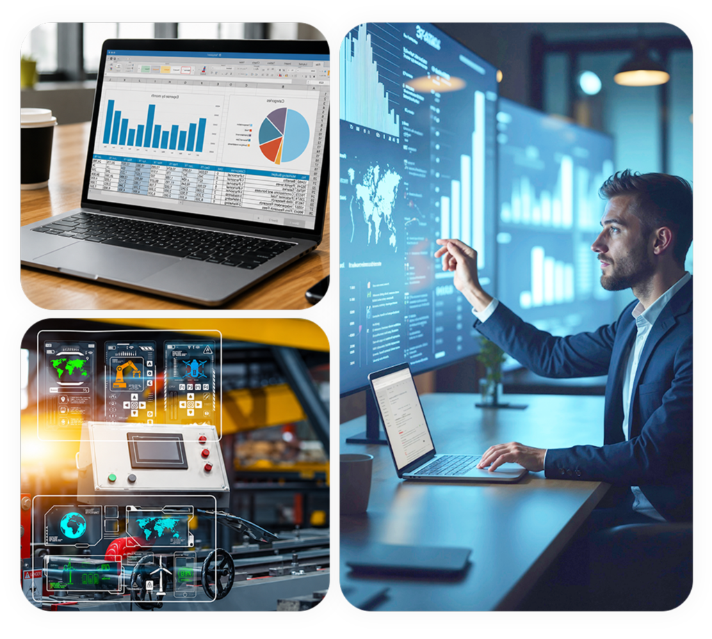 PM data acquisition dashboard capturing preventive maintenance and asset performance data