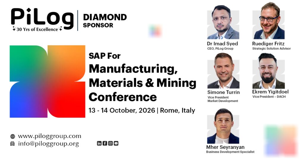 SAP for Manufacturing, Materials & Mining Conference Rome 2026